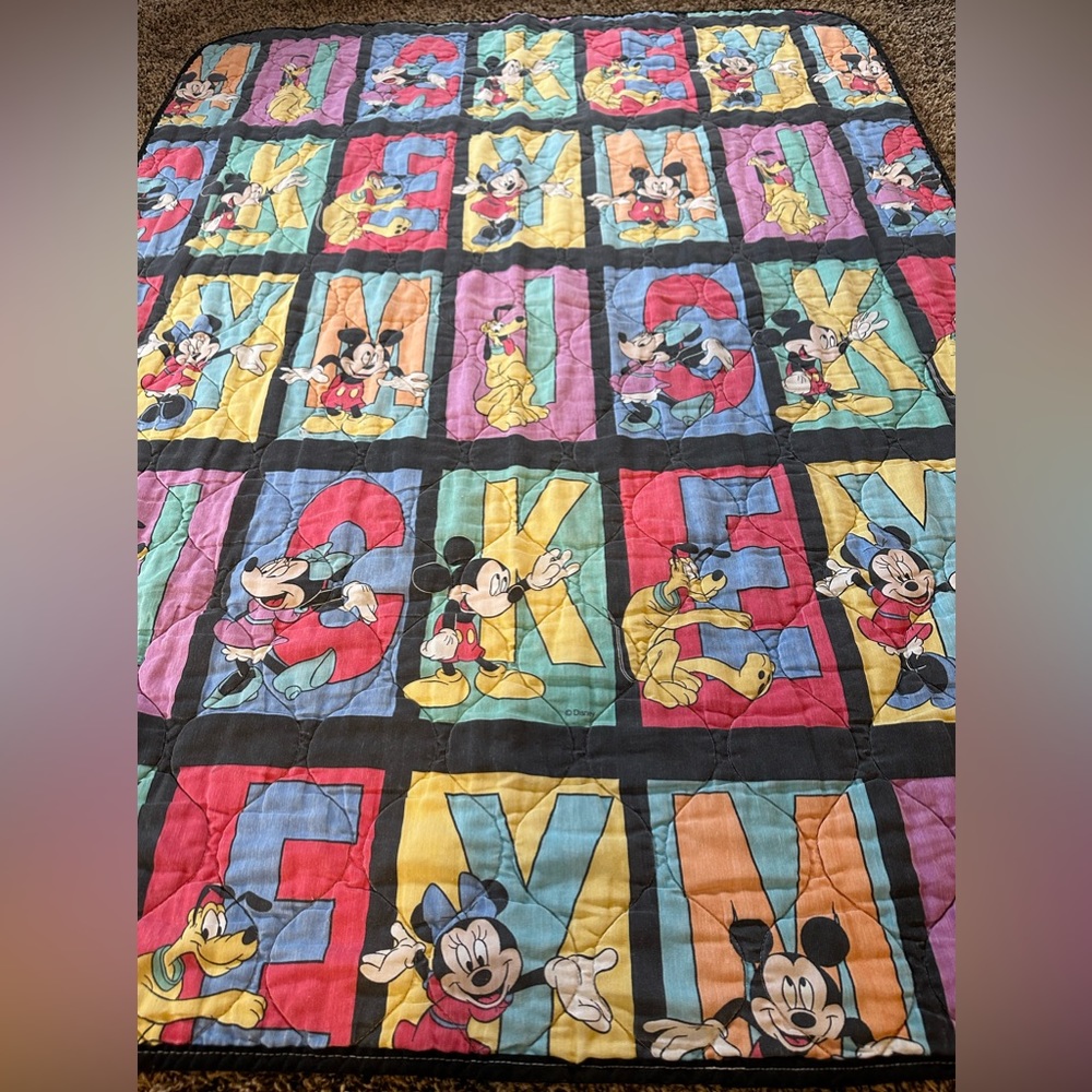 Vintage Disney Mickey Blanket